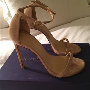 Stuart Weitzman Nudist Heel (Suede)